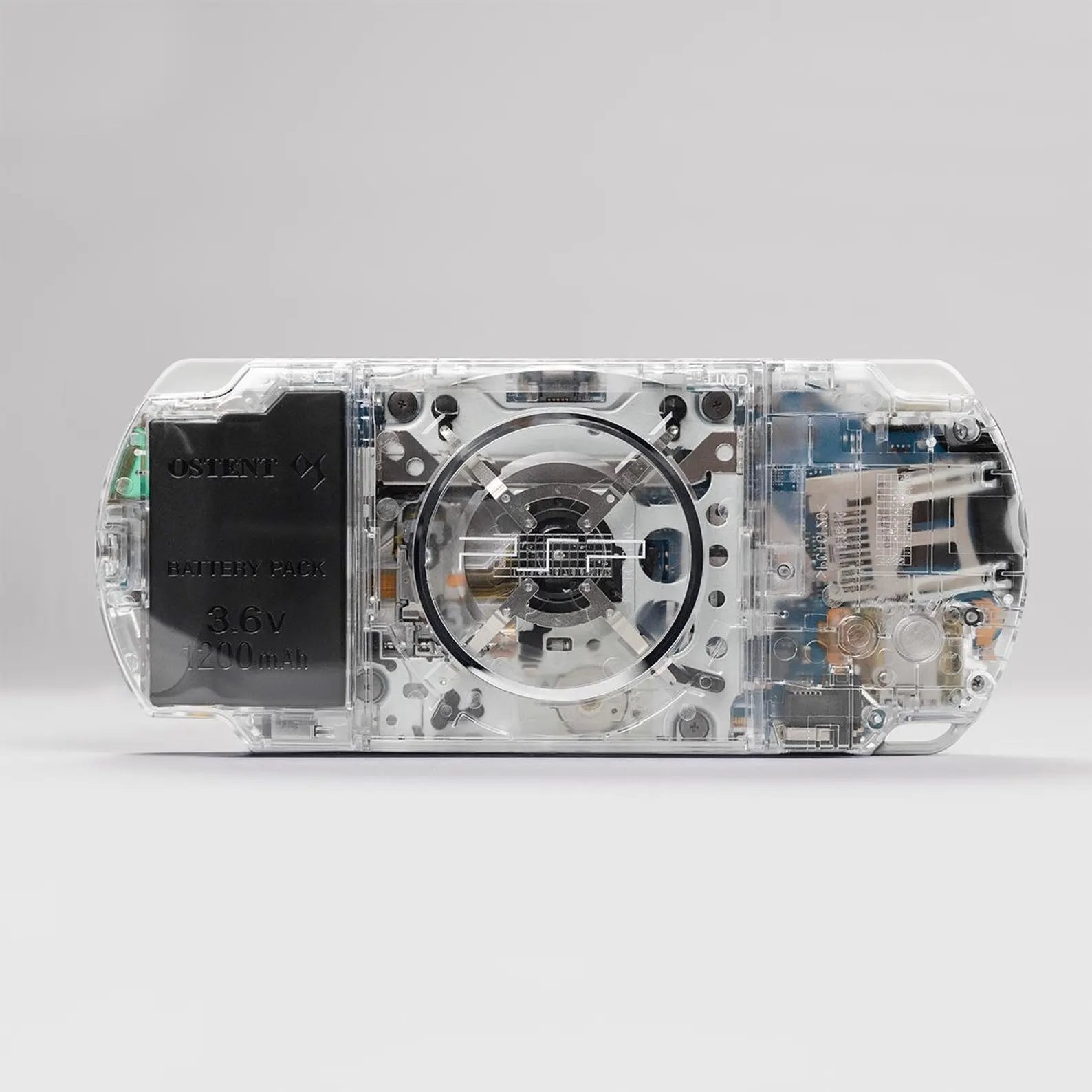 PSP 3000 Portable Obsidian Clear Housing Bundle